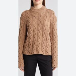 Theory Women's Cowl Neck Sweater - Camel